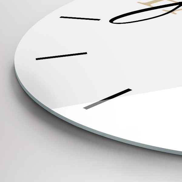 Reloj de pared redondo Inscripción familiar