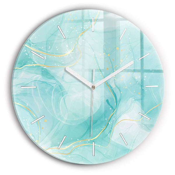 Reloj de pared redondo Mármol abstracto