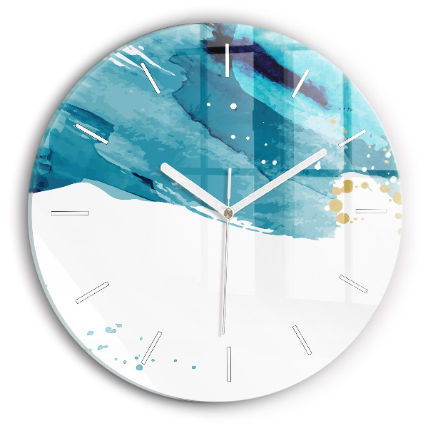Reloj redondo pared Pinceladas