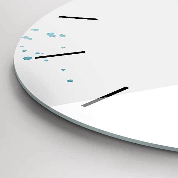 Reloj redondo pared Pinceladas