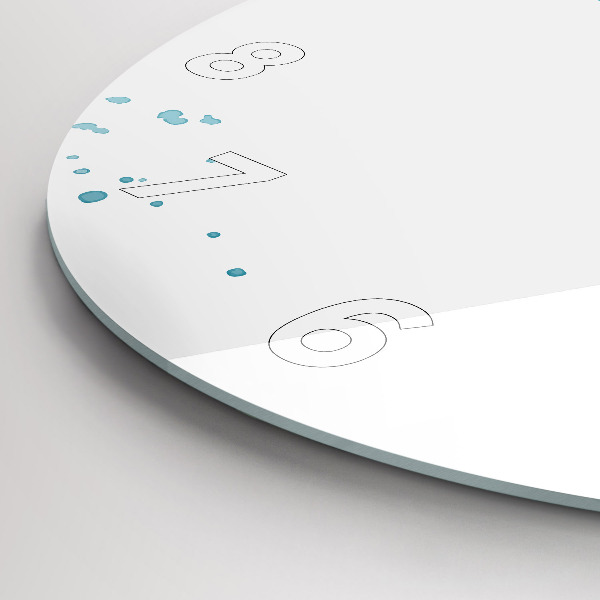 Reloj redondo pared Pinceladas