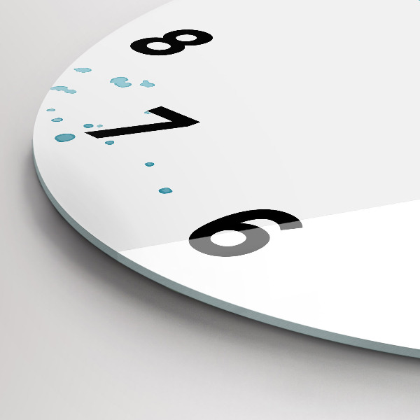 Reloj redondo pared Pinceladas