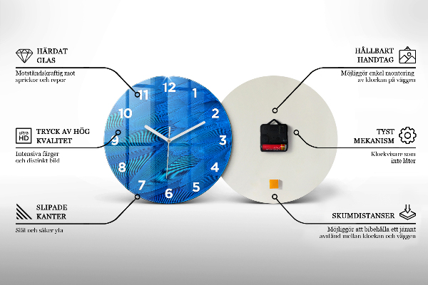 Reloj redondo pared Inscripción de viaje
