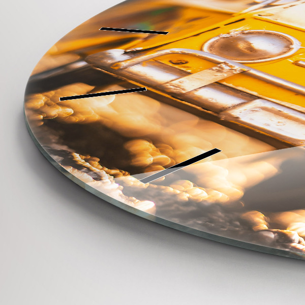 Reloj redondo pared Coche de vacaciones