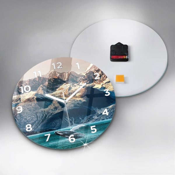 Reloj redondo pared Ballena de agua