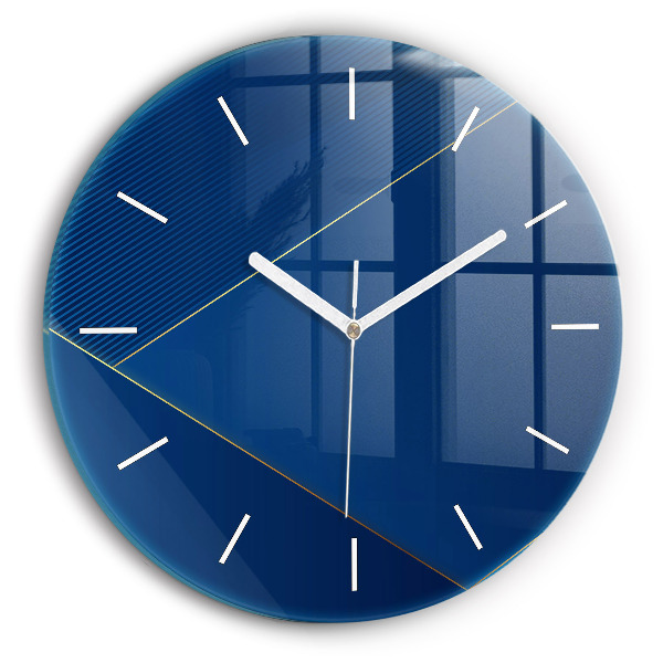 Reloj de cristal redondo Abstracción ornamental