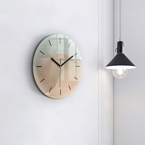 Reloj de pared redondo Abstracción de olas