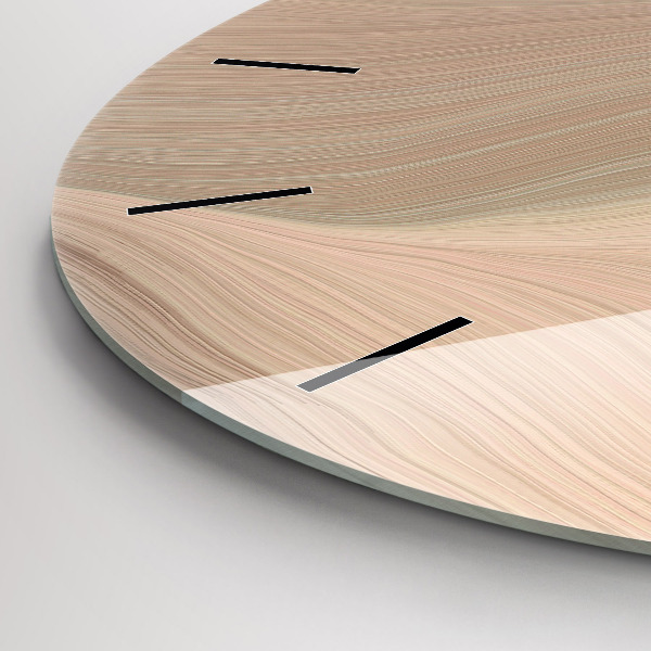 Reloj de pared redondo Abstracción de olas