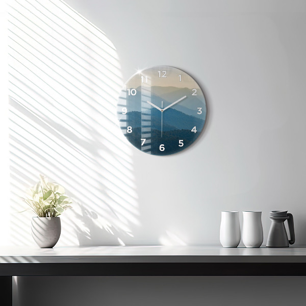 Reloj de pared redondo Paisaje abstracto