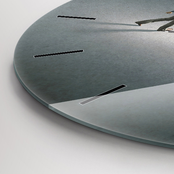 Reloj de pared redondo Vagabundo en la oscuridad