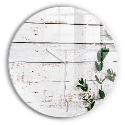 Reloj redondo pared Tablas de madera