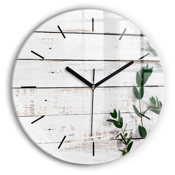 Reloj redondo pared Tablas de madera