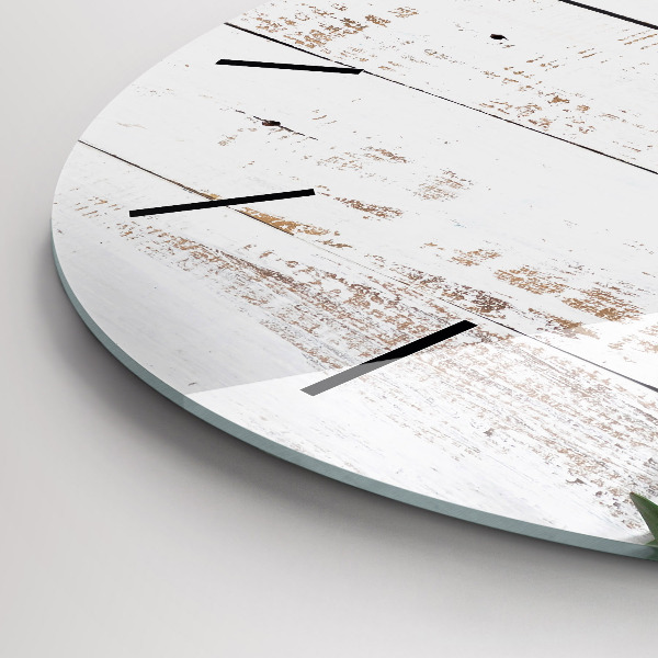 Reloj redondo pared Tablas de madera