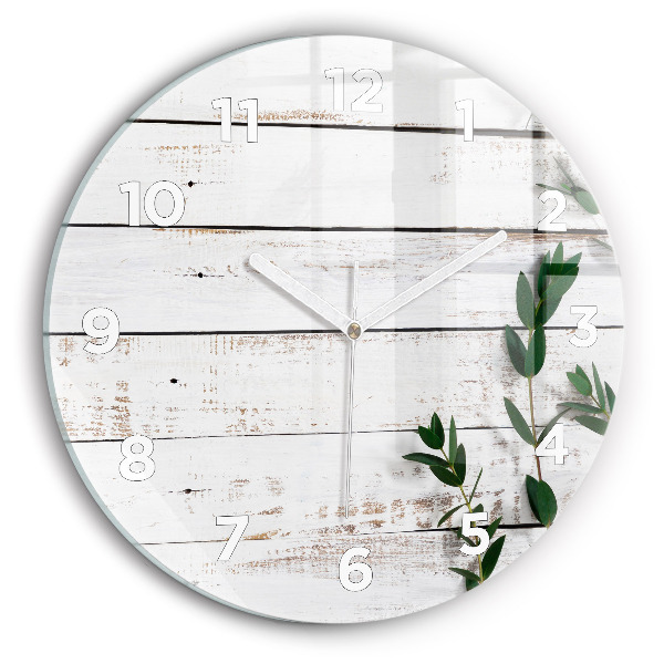 Reloj redondo pared Tablas de madera