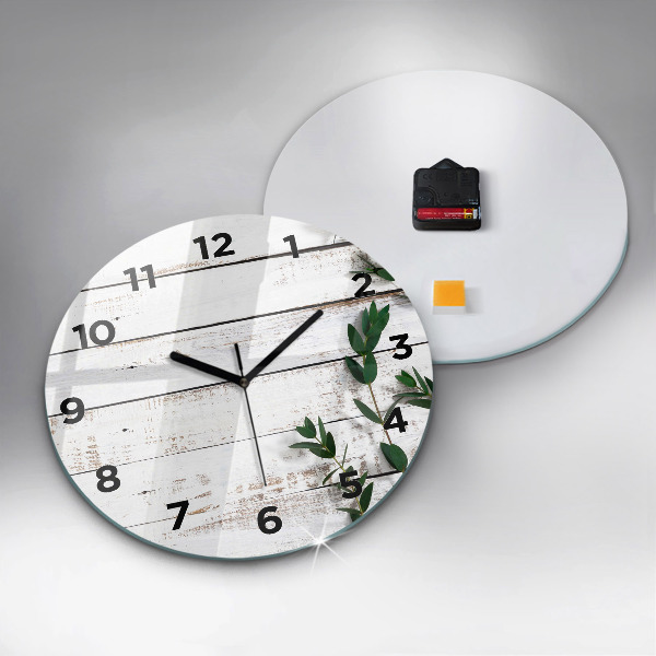 Reloj redondo pared Tablas de madera