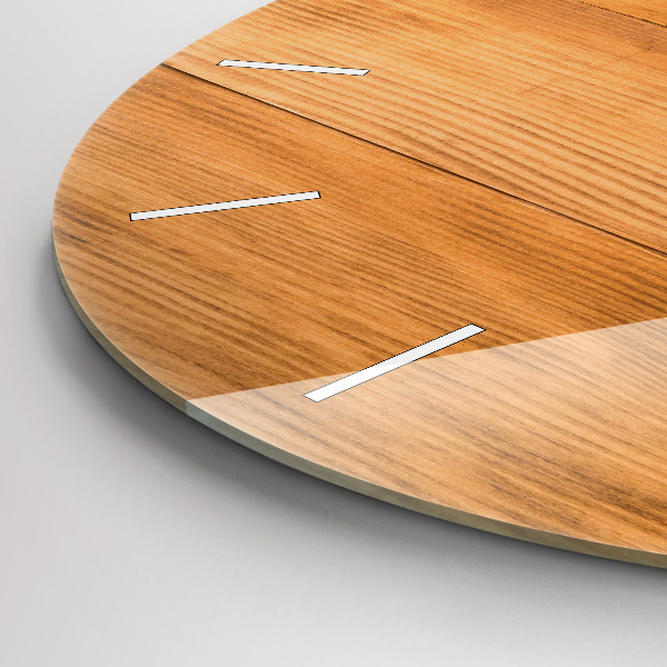 Reloj de pared redondo Tablas de madera