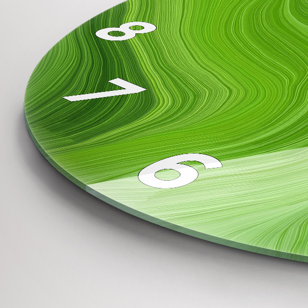 Reloj de cristal redondo Olas modernas