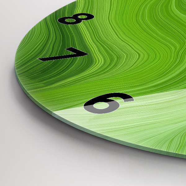 Reloj de cristal redondo Olas modernas