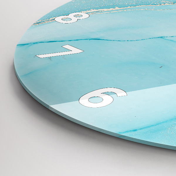 Reloj de pared redondo Mármol decorativo