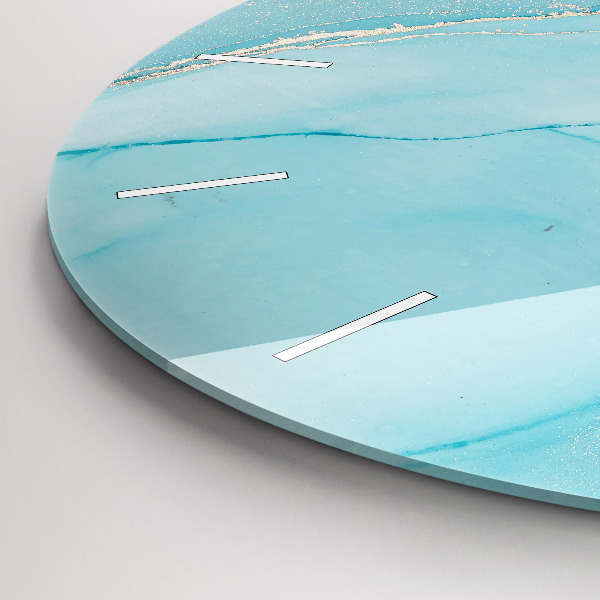 Reloj de pared redondo Mármol decorativo