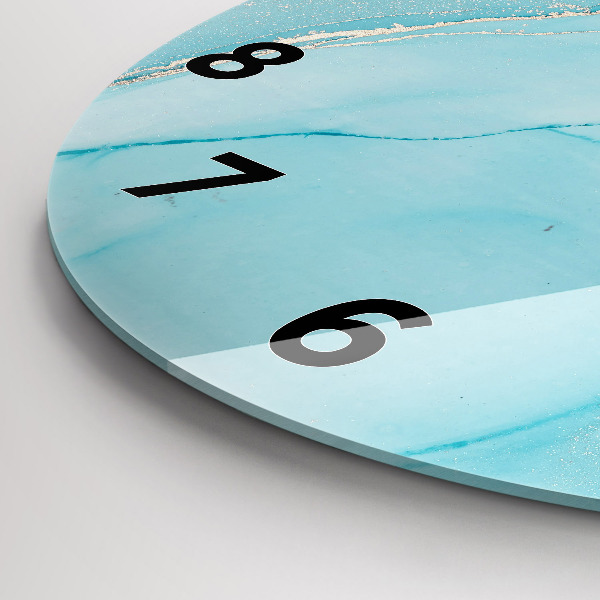 Reloj de pared redondo Mármol decorativo