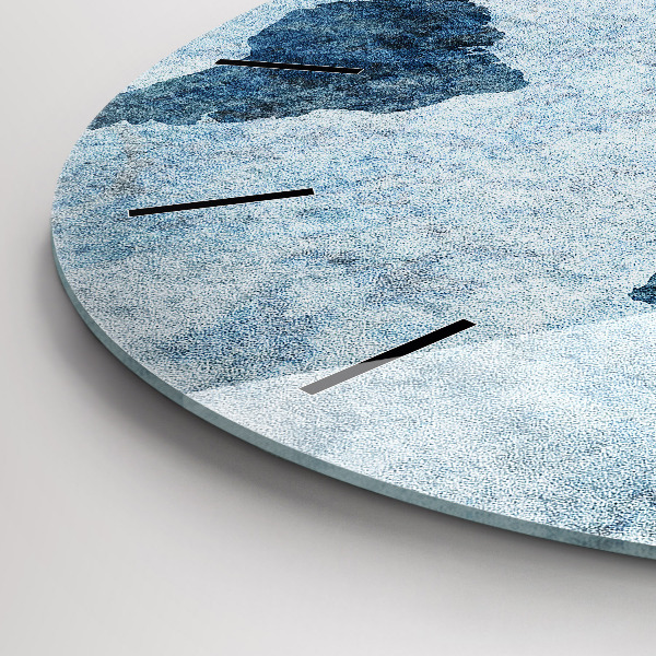 Reloj de pared redondo Mapamundi pintado