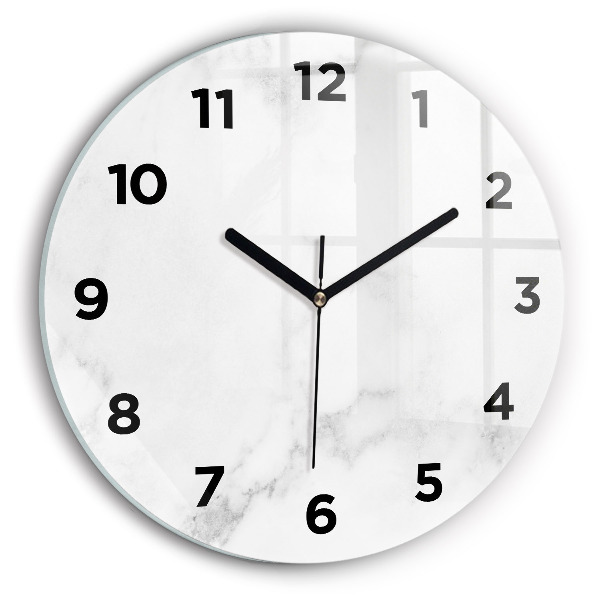 Reloj de pared redondo Mármol