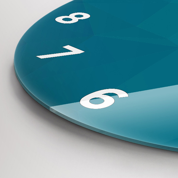 Reloj de cristal redondo Abstracción marina