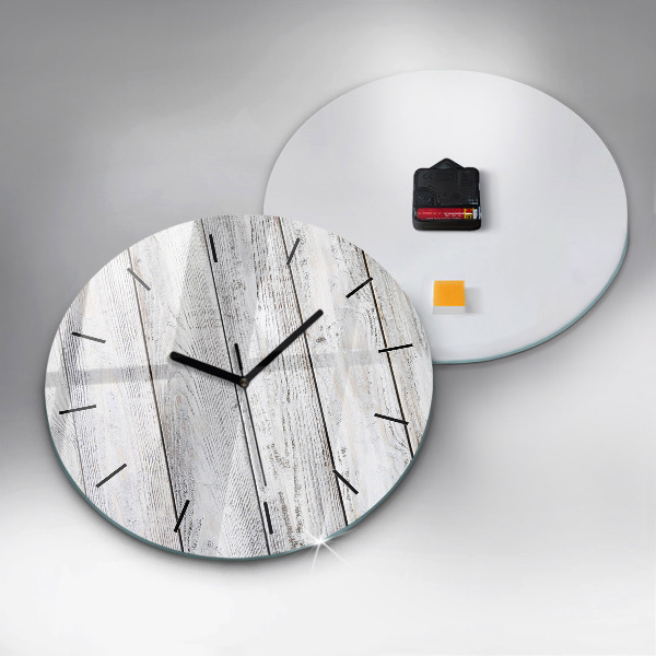 Reloj de cristal redondo Tablas pintadas
