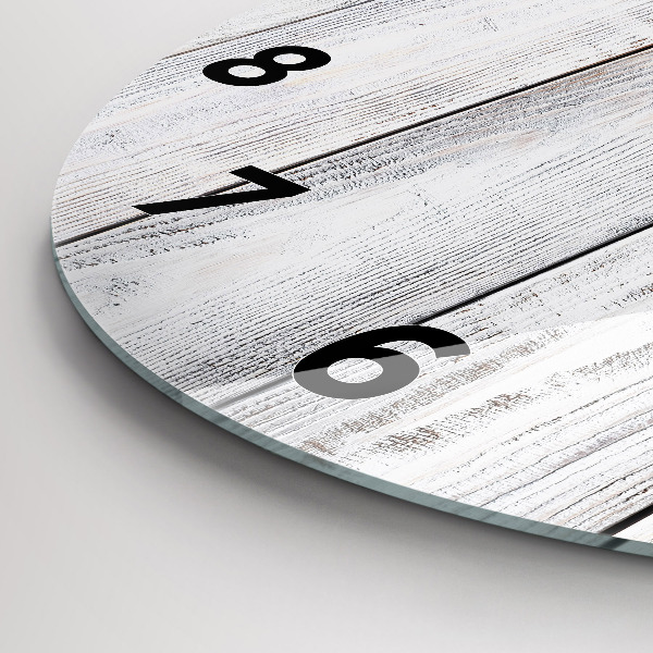 Reloj de cristal redondo Tablas pintadas