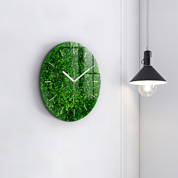 Reloj de pared redondo Hojas de seto