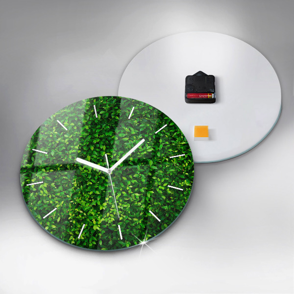 Reloj de pared redondo Hojas de seto