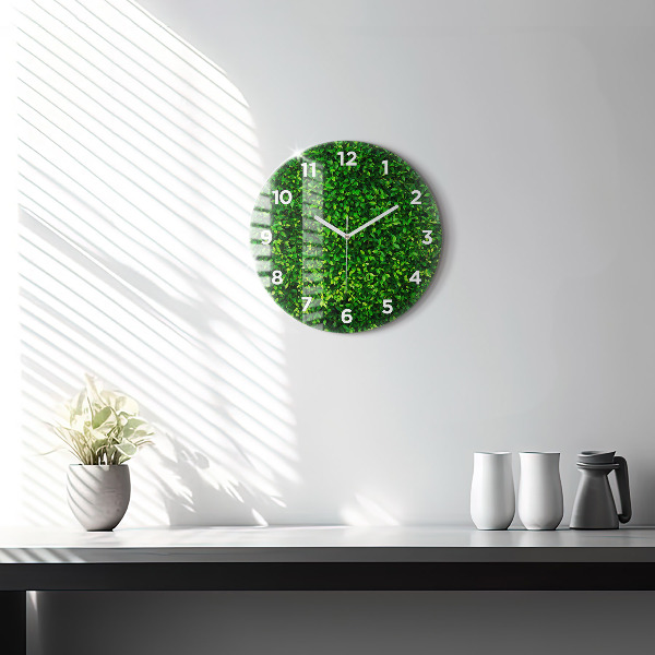Reloj de pared redondo Hojas de seto