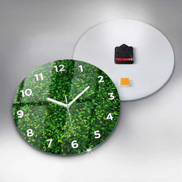 Reloj de pared redondo Hojas de seto