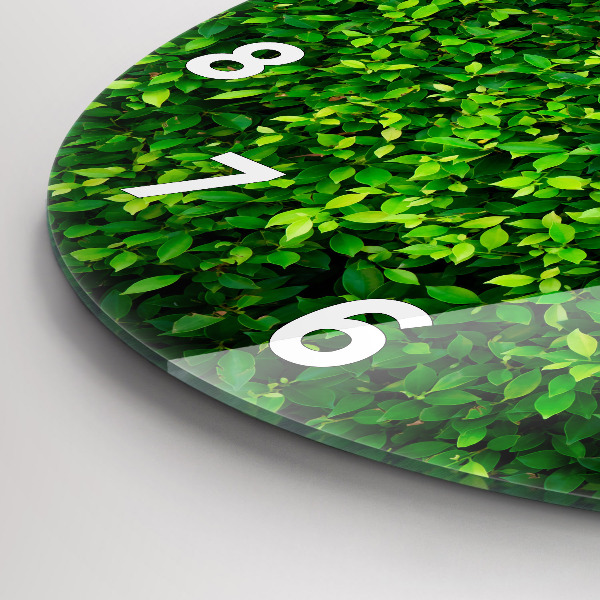 Reloj de pared redondo Hojas de seto