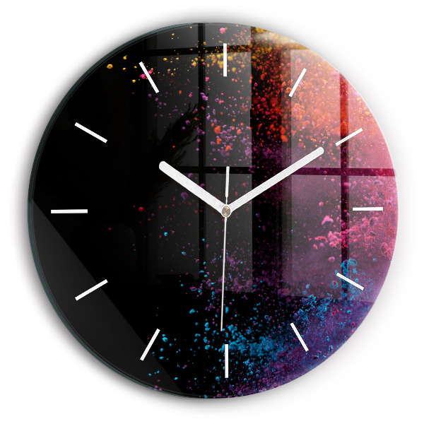 Reloj de pared redondo Explosión de colores