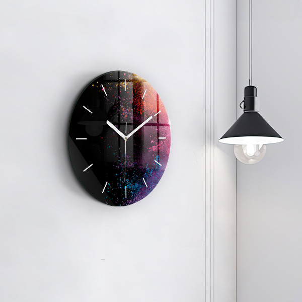 Reloj de pared redondo Explosión de colores