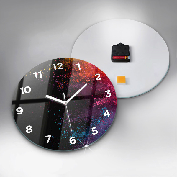 Reloj de pared redondo Explosión de colores