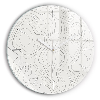 Reloj redondo pared Manchas abstractas