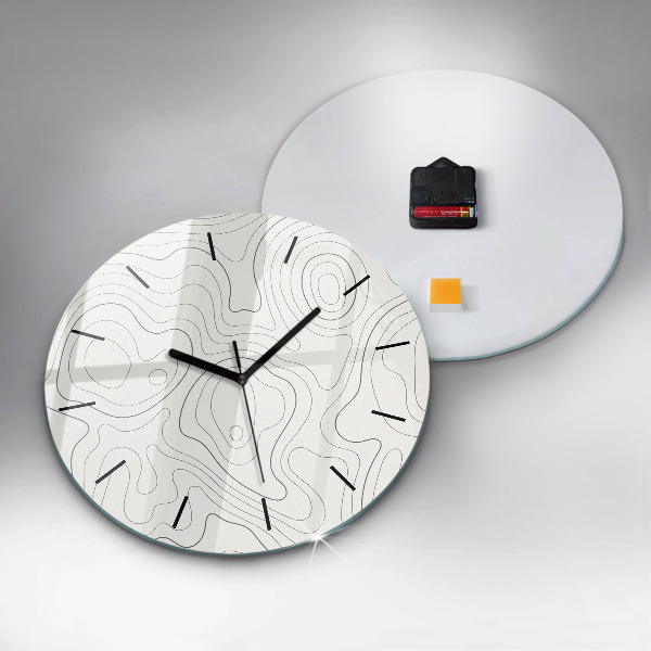 Reloj redondo pared Manchas abstractas