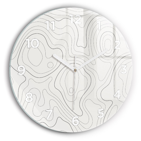 Reloj redondo pared Manchas abstractas
