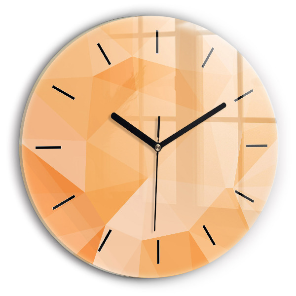 Reloj redondo pared Triángulos abstractos