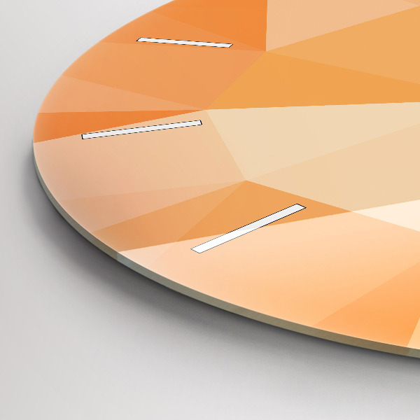 Reloj redondo pared Triángulos abstractos