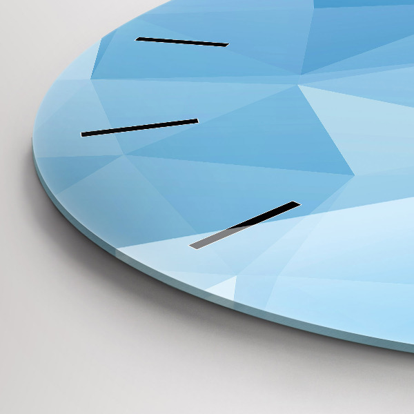 Reloj de cristal redondo Triángulos abstracto