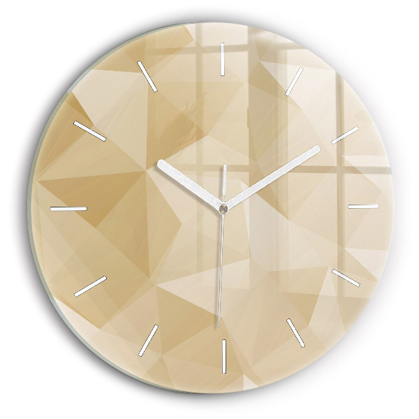 Reloj de pared redondo Triángulos abstractos