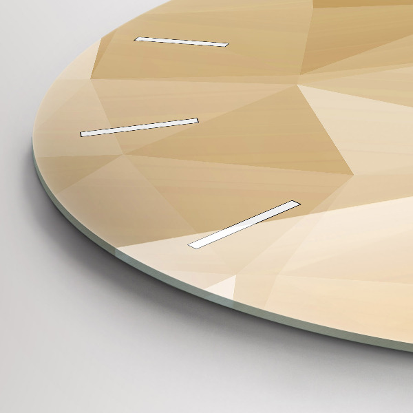 Reloj de pared redondo Triángulos abstractos