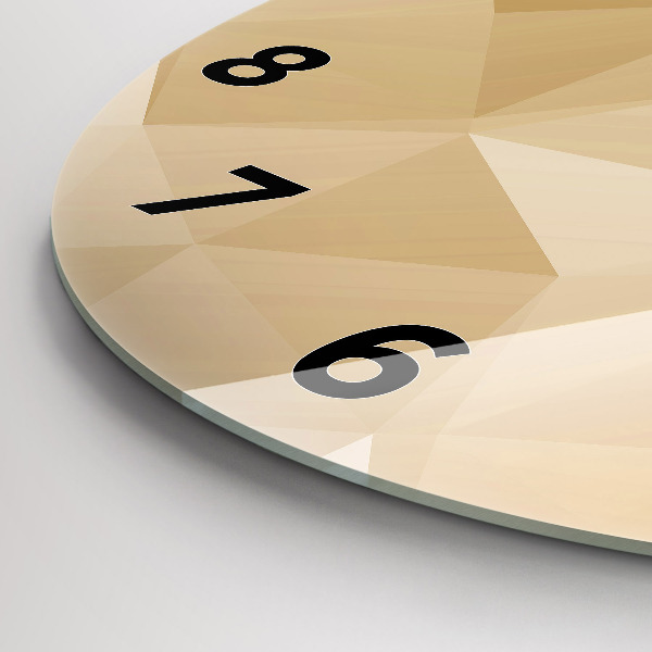 Reloj de pared redondo Triángulos abstractos