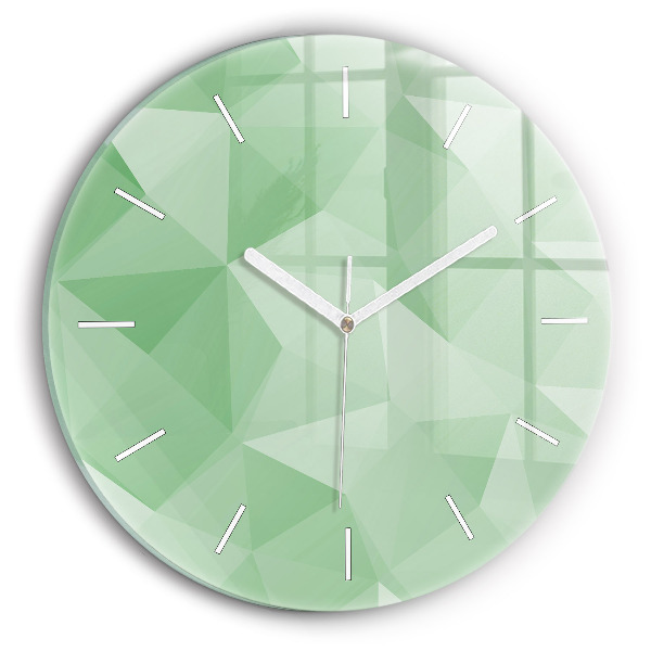 Reloj redondo pared Triángulos abstracto