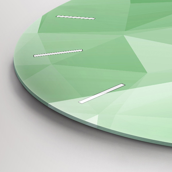 Reloj redondo pared Triángulos abstracto