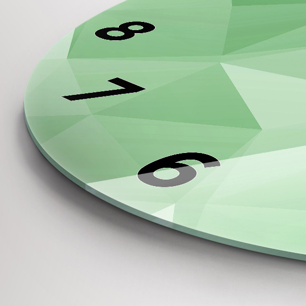 Reloj redondo pared Triángulos abstracto